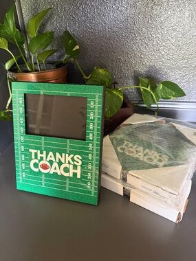 Set of 3 Football “Thanks Coach” Photo Frames 8x10(4x6 Photo Opening) Autograph!